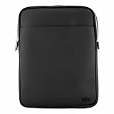 Lacoste Herren Umhängetasche M Flat Crossover Bag,Lederimitat (100% PVC), Handtasche Schultertasche,SCHWARZ (000),Einheitsgröße (One Size)