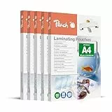 Peach PP580-50 Laminierfolien, DIN A4, 80 mikron, 5x 100 Stück - Jumbopack zum Spartarif