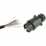 Anschluss Bundle mit Stecker 7-polig für Anhänger und 2m KFZ-Leitung