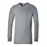 Portwest Langarm Thermo-T-Shirt, Größe: L, Farbe: Grau, B123GRRL