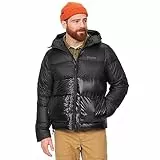 Marmot Herren Guides Down Hoody, Leichte Daunenjacke, warme Winterjacke, wasserabweisende Steppjacke, winddichte Funktionsjacke, klein packbare Outdoorjacke mit Kapuze, Black, S