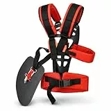 Cabilock Profi Doppelter Schultergurt für Motorsense, Ergonomischer Tragegurt Rasentrimmer mit W-Form zur Rückenentlastung, Verstellbarer Freischneider Gurt Kompatibel für Stihl FS Freischneider
