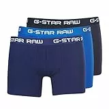 G-STAR RAW Herren Classic Trunk Color 3-Pack, Mehrfarben (lt Nassau Blue/Imperial Blue/maz Blue D05095-2058-8528), L