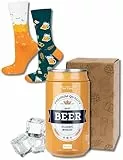 soxo Dose Socken Herren Bier Geschenke Für Männer Lustige Geschenk Sommer Socks Men 40-45 Classic Wheat 1 Paar