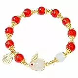 Holibanna Jahr Hasen Armband für Frauen Perlenarmband mit Glücksbringer und Elegantem Design Perfektes Schmuckstück für für Freundinnen und Familien