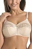 Teyli BH Damen - BH Ohne Bügel - BH Grosse Grössen - BH Große Brüste - Damen BHS Frauen Bra Beige 110H
