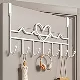 Türhaken, Türaufhänger für Mantel, Handtuch, Tasche, Bademantel (1 Stück, Weiß)