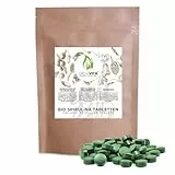 GreatVita Bio Spirulina Tabletten (500mg) ca. 800 Tabletten Spirulina Alge 400g im Beutel