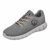 GIESSWEIN Herren Woll-Sneaker Merino Runners, Grau, 45 EU
