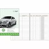 SIGEL FA513 Fahrtenbuch A5, 64 Seiten - für Vielfahrer max. 540 Fahrten - für Deutschland und Österreich, vom Finanzamt anerkannt - zur exakten Trennung geschäftlicher und privater Fahrten.