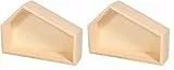 Rayher Holzhaus mit Schrägdach, Holz FSC zertifiziert, 22 x 5,6 x15 cm, Haus Holz Deko, Krippe Holz leer, Holzhaus, 64535505, Natur (Packung mit 2)
