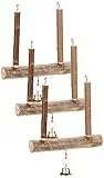 Trixie 5831 Natural Living Trapezschaukel mit Glocke, 12 × 15 cm (Packung mit 3)