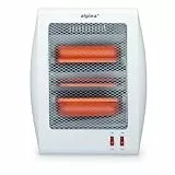 alpina Elektroheizung LQ002 - Heizkörper mit Griff - Tragbarer Elektroheizkörper - mit 2 Heizstufen 400/800W - 27,5 x 12,5 x 48 cm - Kippschutz - Kunststoff/Aluminium - Weiß