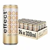 effect Energy Drink ZERO SUGAR – Tray mit 24 x 330 ml Energy Dosen Einweg, Koffeinhaltiges Erfrischungsgetränk ohne Zucker mit B-Vitaminen – einzigartig & erfrischender Geschmack, vegan