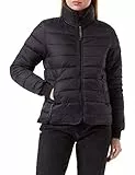 KAFFE Jacke KAlira Damen Puffer Jacke Langarm Reißverschluss Gesteppte Pufferjacke Steppjacke 40, Black Deep 40