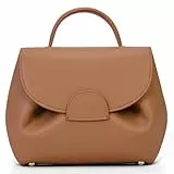HICARRY Kleine Umhängetasche Damen Handtasche Henkeltaschen Designer Leder Schultertaschen Crossbody Bag Damen Elegante Handbags Moden Geldbörse mit Tragegriff oben
