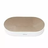 PetRhein Zen Paw Kratzbrett Katzenbett 63x35 cm Natur - Ergonomische Kratzmöbel aus Recyceltem Karton, Wasserfeste Basis, Braun