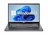 Acer Aspire 17 (A17-51M-51UJ) Laptop, 17' FHD IPS Display, Intel Core 5 120U, 16 GB RAM, 512 GB SSD, Intel Grafik, Windows 11, QWERTZ Tastatur, grau