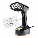 CLEANmaxx Dampfglätter für Kleidung | Mit 2in1 Funktion - glättet & frischt Klamotten auf | Kompakter Steamer für Reisen & Zuhause | Faltbare + tragbare Dampfbürste 1600 W, inkl. 165ml Wassertank