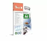Peach Laminierfolien A4-60 mic - 25 pouches - glänzend - Premiumqualität für beste Laminierergebnisse - kompatibel mit Geräten aller Markenhersteller - PPR060-02