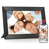 Frameo 10,1 Zoll WiFi Digitaler Bilderrahmen, 1280x800 HD IPS Touchscreen Foto Rahmen, 32GB Speicher, Automatische Rotation, Wandmontagefähig, Teilen Sie Fotos sofort von überall aus