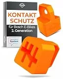 WHEELOO Kontaktschutz Abdeckung für Bosch Powertube 725 Smartes System I 2er Set Ebike Transport Schutz für Powerpack + Power Tube E-Bike Akku