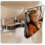 Mirrorsafe Babyspiegel Auto Rücksitz Spiegel Rückbank - 2026 Haken Clip Stabiler Bruchsicherer Autospiegel Baby, 360°Verstellbarer Babyspiegel Erstausstattung Auto Zubehör für Kinder KFZ Kopfstützen
