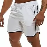 Genfien Herren Sport Shorts Schnell Trocknend Kurze Hose Laufshorts Running Sporthose Fitness Trainingthose Sporthose Junge Sportshorts Jogginghose für Herren