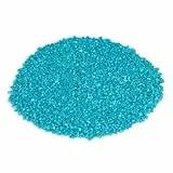 NaDeco Dekogranulat im Beutel, Gewicht ca. 1kg, Körnung 2-3mm, 15 Farben zur Auswahl | Farbsand | Zierkies | Deko-Kies | Quarzsand | Streusand | Farbiger Deko-Sand, Farbe:Türkis