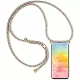 YAMCCCSE Handykette Handyhülle für Realme 14 5G / 14T / Realme P3 5G mit Band - Transparent Handy-Kette Handy Hülle mit Kordel zum Umhängen Handyanhänger Halsband Lanyard Case - Rainbow