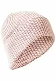 camel active Damen Strick-Beanie aus Reiner Baumwolle Rosa, Womenswear-OS