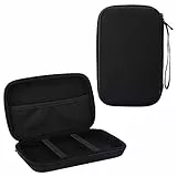 Moko GPS Navi Hülle Hart Tasche, PU & Eva Exterior 7 Zoll Hartschalenetui Case für 7' Navigationsgeräte Garmin, Becker, Tomtom, Magellan mit 7' Bildschirm, Schwarz
