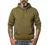 ROCK-IT Apparel Kapuzenpullover Herren Hoodie Workerhoodie Kapuzenpulli Sweatshirt Männer Hoody Größe XS-5XL hochwertig und sehr Soft Emaille Grün 5XL