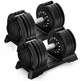 Sportstech Ironmate verstellbare Hantel 18/24/40kg | Kurzhantel mit 12-16 Gewichtsstufen, Schnellverstellung, Hantelablage | Krafttraining Zuhause, rutschfest, platzsparend, Sicherheitsverriegelung