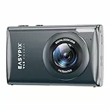 Easypix V48 Pocket, Kompakte Digitalkamera, 2.8' Display, Auflösung bis 64 MP, 18x Digitaler Zoom, Anthrazit