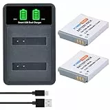 PowerTrust 2pcs NB-6L NB-6LH Akku mit Ladegerät für Canon Powershot SX710 HS,SX700 HS,SX600 HS,SX610 HS, SX540 HS,SX520 HS,SX510 HS,SX260 HS,SX280 HS, S120, S95,S90,D10, D30