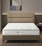 KOANTTI 20 cm dicke Memory-Foam-Hybrid-Matratze und Taschenfederkernmatratzen, mittelfeste Matratzen zur Körperunterstützung und Druckentlastung, orthopädische Doppelmatratze in einer Box (135 x 190 x