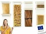 uandu Vorratsdosen mit Deckel Luftdicht - 7er Vorratsbehälter Set | Aufbewahrungsbox Küche Aufbewahrung & Organisation | BPA Frei | Küchen Organizer | Vorratsdosen für alle trockenen Lebensmittel