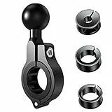 iMESTOU Aluminium 1' Kugelhalterung Adapter, iMESOTU Kugelsockel passt auf Lenkerdurchmesser 2,2-2,5-3,2 cm oder Rückspiegelstangen, kompatibel mit Ram Handyhalterungen mit 1 Zoll Kugelbuchsen