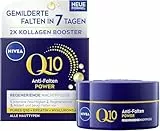 NIVEA Q10 Anti-Falten POWER Regenerierende Nachtpflege (50 ml), straffende Gesichtspflege für alle Hauttypen, Nachtcreme mit purem Q10, Kreatin & Hyaluronsäure