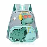 Kindergartenrucksack Jungen Dinosaurier Rucksack Kinderrucksack Jungen, Wasserdicht Vorschule Kleinkind Schulrucksack Kindergarten Schultasche für 2-6 Jahre