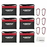 AMBITFUL 6 x Heavy Duty Sand Bag Photography Studio Video Stage Film Sandbag Saddlebag for Light Stands Boom Arms Tripods Pack of 6