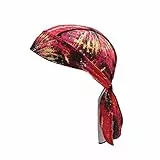 ikasus Unisex Sports Bandana Cap Mütze Kopftuch,Fahrrad Kopfbedeckung Atmungsaktiv UV Schutz Kopftuch Pirat Cap Bandana Fahrrad Motorrad Stirnband Biker Hat Helmmütze Schnell Trocknender Sonnenschutz