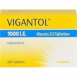 VIGANTOL 1000 I.E. Vitamin D3 Tabletten, 200 St. Tabletten