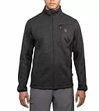 Spyder Herrenjacke mit durchgehendem Reißverschluss und lockerer Passform, Schwarz, L