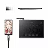 HUION Inspiroy H430P Grafiktablet mit 4,8 x 3 Zoll Arbeitsbereich Grafiktablett, Batterielosem Stift, Unterstützt Mac Windows Android und OSU, Ideal Zeichentablett für Die Arbeit von zu Hause und Aus