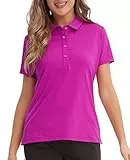 MEETYOO Damen P14 Polo Shirt, Rosa, M EU