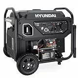 HYUNDAI Benzin Stromerzeuger HY8000iE – 8.0 kW Inverter Generator mit ATS-Anschluss, E-START, Fernbedienung & ECO-Modus – ideal für Baustelle und als Notstromaggregat