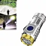 Eteslot -Taschenlampe mit dreiäugigem Monsterss, LED Taschenlampe Extrem Helle, Aufladbar -Taschenlampe mit 5 Lichtmodi, wasserdichte Handlampe für Camping Outdoor