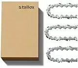 tallox 3 Sägeketten 3/8' 1,3 mm 52 TG 35 cm Schwert kompatibel mit Oregon Bosch Dolmar Hitachi Echo Einhell Husqvarna und andere.